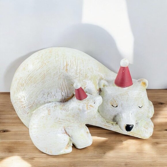 Tim Coffey Polar Bear Holiday Figurine 2007 Demdaco The Nature of Christmas VTG - Picture 1 of 11